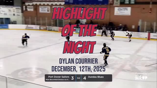 Highlight of the night! @dylancourrier4 gets the game tying goal in the 3rd to bring the game into OT! #pjhl #letsgosailors @kylechambers.official @k.c._.productions