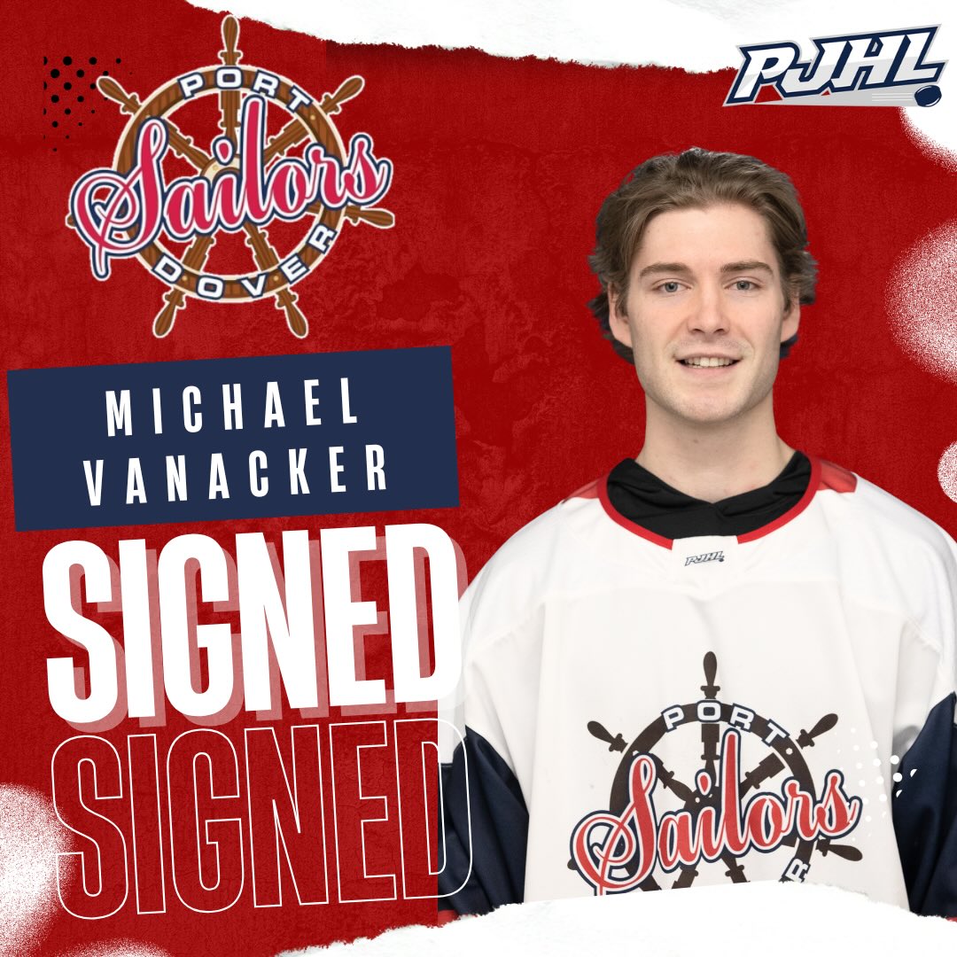 🖊️ SIGNED 🖊️

The Port Dover Sailors are thrilled to welcome back Michael Vanacker! ⚓️

Michael returns to the Sailors after previously wearing the blue and white from 2021–2024, and we couldn’t be more excited to add his experience and skill back to our offensive lineup. Standing 6’0” and 170 lbs, the Langton, Ontario native is ready to make an impact once again in Port Dover.

Welcome back to the crew, Michael — we’re glad to have you home! 🔵⚪️

#PortDoverSailors #SailorsHockey #WelcomeBack #JuniorCHockey #Signed HomegrownTalent