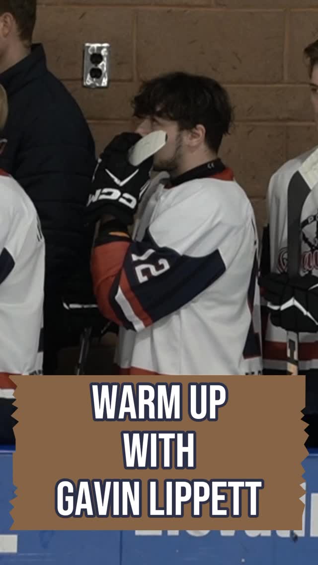 Mic’d up in warm ups with Centreman @gavin.lippett courtesy of @k.c._.productions #micmeup #warmups #hockeywarmsups #pregame #letsgosailors