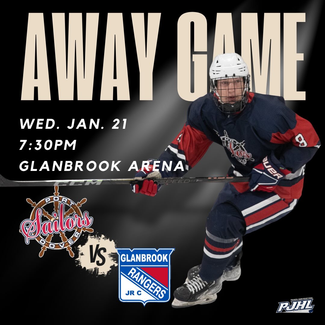 🚨 GAME DAY 🚨

The Port Dover Sailors are on the road tonight as we take on the Glanbrook Rangers!
🕢 Puck drop: 7:30 PM
📍 Glanbrook Arena

The boys are ready to bring the energy and battle for two big points. If you’re in the area, come out and support — if not, cheer us on from home!

Let’s go Sailors! ⚓💙
#PortDoverSailors #GameDay #JuniorCHockey #RoadGame #GoSailors