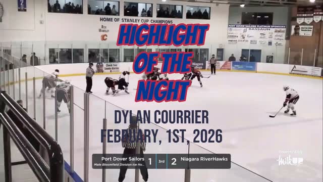 Highlight of the game when the Sailors took on the Niagara RiverHawks at our home game a week ago Sunday courtesy of @k.c._.productions and @kylechambers.official . #hotn #hockeyhighlights #sailorshockey