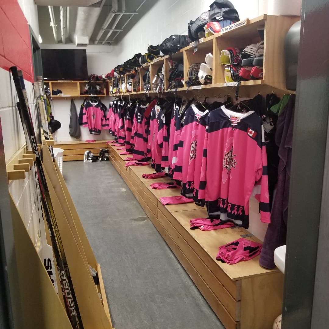 Last Sunday in October, and last game for Pink in the Rink. Come on out and support you Sailors as they face the Dundas Blues at 2pm