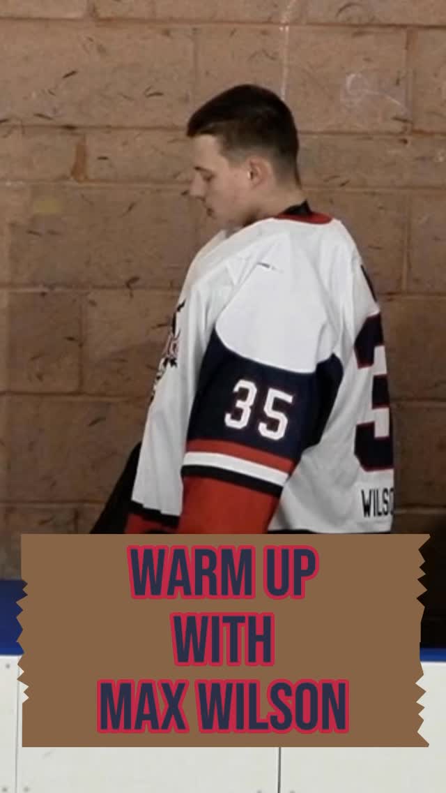 Mic’d up in warm ups with Sailor’s goalie @maxwilson_50 courtesy of @k.c._.productions . #micdup #portdoversailors #hockeywarmups