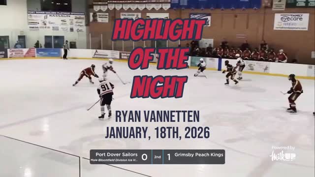 Highlight of the game from our home game on Sunday vs. Grimsby Peach Kings. #hotg #hockeyhighlights #pjhl #hometownhockey